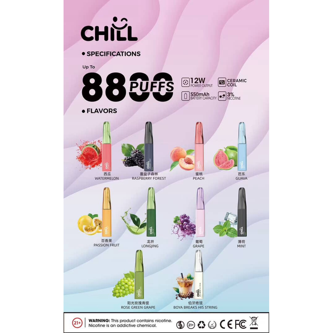 CHILL 鴨嘴獸 8800口： 網格芯與長效續航的性能巔峰