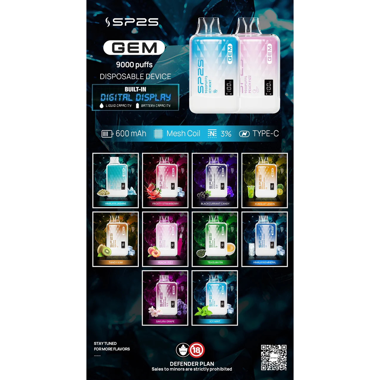 Sp9000口拋棄式電子煙：Mesh Coil 技術與長效續航